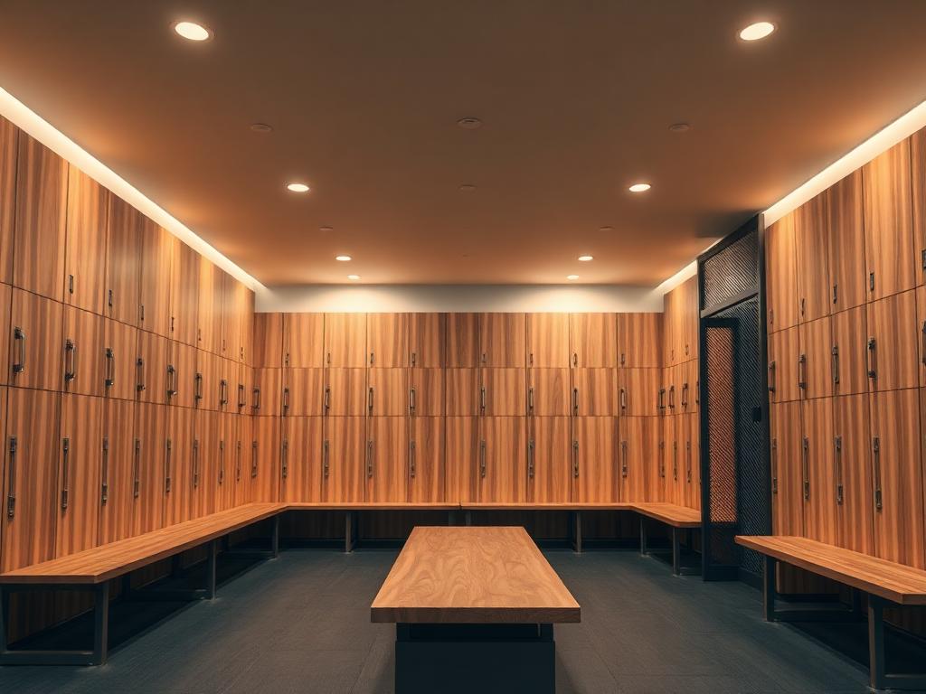 High-school varsity locker rooms — Athletic Lockers